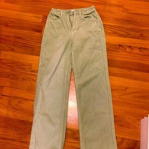 Corduroy sage green jeans